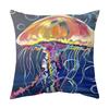 Almohada medusa sirena cojín océano Amazon transfronterizo funda de almohada impresa artículos para el hogar funda de almohada psicodélica