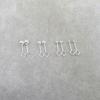 Aretes minimalistas versátiles para mujer Aretes coreanos de gancho curvo con cuentas ligeras Aretes de diseño nicho para hueso de la oreja para hombre