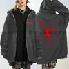 Sudadera con capucha y cremallera de ídolo coreano, corte holgado, talla grande, cárdigan adelgazante, ropa de apoyo para fans transfronteriza, nuevo estilo casual