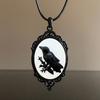 Estilo Gótico Vintage Castillo Murciélago Cuervo Cruz Sangre Gato Negro Iglesia Cementerio Vampiro Collar Vintage