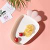 Plato de Frutas Lindo para el Hogar Plato Creativo con Compartimentos Plato de Frutos Secos Sala de Estar Plato para Snacks Fruta Postre Plástico
