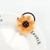 Crianças Flor Girassol bonito trançado cabelo corda Hairpin Meninas princesa bebê cabelo Rubber Band Headwear