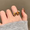 Toc Toc Acumula Mérito Cachorro Lindo Anillo de Madera de Pez 2025 Nuevo Diseño Creativo Personalidad del Trabajador Alivio del Estrés Anillo