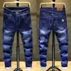 Novas Calças de Outono Jeans Masculino Reto Largo Juvenil Casual de Negócios Confortável Elástico Simples Versátil