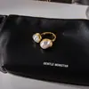 Anillo de Perla Imitación Barroca Jieding Acero de Titanio Sin Decoloración Joyería para Manos Lujo Accesible Acero Inoxidable de Gama Alta Joyería de Otoño e Invierno para Mujeres