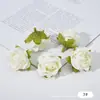 Borde Asado Transfronterizo Cabeza Pequeña de Flor de Rosa Flor de Capullo Falsa DIY Flor Falsa Foto Decoración de Boda Flores de Atrezzo Material de Flor Artificial