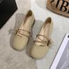 Zapatos Pequeños de Piel Suave con Suela Blanda 2025 Verano Nueva Moda Artísticos con Flores Mary Janes Boca Baja Mocasines Cómodos