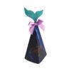 50 Piezas Caja de Dulces para Boda Transfronteriza Estilo Europeo Caja de Empaque de Dulces de Sirena para Boda Caja Triangular de Dulces para Fiesta de Boda
