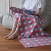 Toalha de Banho Absorvente Tipo A Jacquard Tingido em Fio Tridimensional Algodão Penteado Puro Série Geométrica Nova Verão 2025