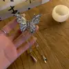 Novo Estilo Chinês Clip de Agarrar com Borboleta e Franja Cool para Cabelo Feminino Clip de Tubarão Acessórios de Cabelo com Senso Avançado Acessório de Cabeça Pegador de Cabelo