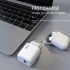 Cargador USB para teléfono móvil Qc3.0 5V1A Carga rápida Cabezal de carga Regulaciones europeas, americanas y británicas Adaptador aplicable Certificado Nitruro de Galio