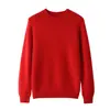 Suéter de Tricô de Cashmere Feminino Novo Outono/Inverno 2026 Clássico Versátil Emagrecedor Elegante Ombro Normal Cor Sólida