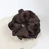 Scrunchie de Animal Print Leopardo para Outono e Inverno, Quatro Camadas, Acessório de Cabelo Versátil da Moda, Elástico de Cabelo Diário, Ornamento de Cabelo para Coque
