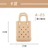 Nuevas Explosiones EVA Bolsa Portátil con Agujeros Impermeable Bolsa de Playa DIY Verano Creativa Linda Bolsa Cuadrada Pequeña Bolsa Nueva