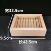 Caixa de Sashimi de Madeira Estilo Japonês com Tampa, Caixa para Peixe, Caixa para Salmão, Caixa de Madeira para Uso no Balcão, Caixa para Prato de Carne, Utensílios de Cozinha