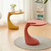 Mesa Auxiliar Pequeña Creativa Nórdica, Mesa de Esquina Simple Moderna, Mesa Pequeña para Sofá de Sala de Estar, Mesa de Café de Forma Irregular, Mesa de Noche Única
