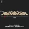 Dongyang Tallado en Madera Estilo Europeo Calcomanía Accesorios para Muebles Flores para Puertas de Madera Tallado Fino Calcomanías para Puertas de Gabinete Flores para Cabeceras Calcomanías de Madera Maciza Decoración