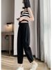 Pantalones rectos de talla grande para mujer 2023, nuevos pantalones transpirables y frescos para chica rellenita, adelgazantes, de seda helada, de secado rápido