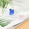 Pajita de vidrio de borosilicato con codo para batido, pajita para jugo de leche, pajita de vidrio de mariposa de colores para el amor