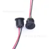 Conector hembra roscado Tipo-C con cables rojo y negro, Montaje en panel, Interfaz de alimentación para equipos de batería de litio