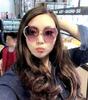 2020 nuevas gafas de sol con adornos de diamantes para mujer, gafas de sol de personalidad con diamantes, libro rojo en línea, gafas de sol rojas