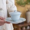 [Oferta Especial del Tendero] Taza de Hogar de Cerámica Vintage tamaño pequeño Imitación Esmalte Verde Taza de Té Juego de Té Kung Fu Taza de Té Taza Maestra