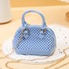 2025 Verano Nuevo PVC Jelly Shell Bag Mini Bolso Bolso de Mano Trendy Explosivo Un Solo Hombro Cruzado Bolso de Mujer