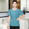Ropa de Trabajo para Personal de Limpieza de Hoteles Verano Manga Corta Hospital Centro Comercial Ropa de Limpieza Propiedad Hotel Habitación Limpieza Uniforme