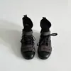 Gu YunRetro Botas de Encaje Feas Lindas para Mujer 2026 Nuevos Colores de Otoño Bloque de Color Botas de Senderismo Deportivas Casuales Botas Martin para Mujer