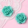 18mm flor de resina vintage rosa em relevo diy brincos broche jóias acessórios cross-border hot atacado