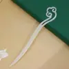 Pasador de Acetato Accesorios para el Cabello Pasador de Imitación de Jade Pasador de Estilo Antiguo Dinastía Han Pasador de Acetato al por Mayor Pasador de Hoja Acrílica