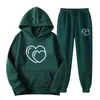 Conjunto de Jaqueta e Calça Esportiva Casual de Cor Sólida Outono/Inverno Masculino Europeu e Americano Transfronteiriço Sudadora Pulôver Masculina