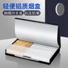 DH-7722 20 caixas de cigarro longas e finas de alumínio para senhoras com letras a laser personalizadas para enviar namorado e marido
