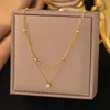 Colar Transfronteiriço para Mulheres, Não Desbota, Luxo Leve, Joia Exquisita de Nicho para Clavícula, Joia de Clavícula de Alta Qualidade para Mulheres
