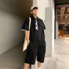 9611 2025 Verano Estilo Retro Japonés Mono de Trabajo para Hombre y Mujer con Cinturón y Set de Riñonera