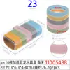 Cuerda para el pelo grande de rombo de 5 cm, anillo para el pelo, cuerda para el pelo de alto nivel, caja transparente de cristal rectangular para mujer, 20 cuerdas para la cabeza