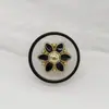 Botones Metálicos Redondos Transparentes con Flor de 11 mm para Camisas, Tops de Mujer, Vestidos, Botones de Cuello Trasero, Venta al por Mayor