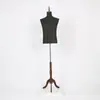 Tienda de Ropa Maniquí Masculino Exhibición de Traje Molde Falso Gris Arena Lavada de Alta Gama Maniquí Humano Mesa Humana Molde de Medio Cuerpo Maniquí Masculino Especial de Alta Gama