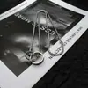 Collar de Anillo para Hombre Doble Anillo Acero de Titanio No se Desvanece de Gama Alta Versátil Cadena para Sudadera Accesorios de Hip-Hop para Mujer Joyería Simple
