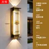 Luminária Solar de Parede Externa Lâmpada de Parede à Prova d'Água Externa para Pátio Nova Iluminação de Tira Foco para Pilar de Portão de Vila Estilo Chinês
