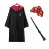 Ropa de Harry Potter Ropa de Cos Disfraz de Mago de Hogwarts Uniforme Escolar de Gryffindor para Niños Capa Mágica