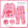 Pijama fino de manga larga para niños y niñas de primavera y otoño, ropa de casa con dibujos animados para niños, ropa para niños, fabricantes al por mayor