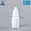 Botella gotero de 20 ml, Botella gotero blanca con punta a prueba de luz, Botella de plástico translúcido para apretar de 10 ml, Botella para líquido de empaque de pigmentos