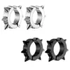 Ventas Directas de Fábrica Estilo Coreano Moda Estilo Punk Acero Inoxidable Remache Cono Puntiagudo Pendientes Personalizados Clips para Orejas Sin Perforaciones