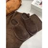 Novos Sapatos Birkenstock de Camurça Retro Lazy Slip-On para Mulheres, Confortáveis, Quentes e Versáteis Sapatos de Algodão Lã