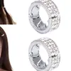 Hebilla Metálica Redonda Pequeña de 2 cm Plateada para Mujer Nueva Pinza Lateral para la Frente Pasador de Pelo Pinza Tentáculo Pinza Pequeña Accesorios para el Cabello