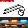 Luz de streamer de varredura de partida de carro novo luz diurna LED luz diurna LED de duas cores modificação de volante luz diurna LED brilhante