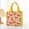 Bolsa para fiambrera de estudiante gruesa de dibujos animados para niños, bolsa portátil para fiambrera cuadrada, linda bolsa para almuerzo, bolsa de almuerzo, bolso de mano