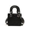Bolsa Infantil Estilo Nuevo Otoño e Invierno Estilo Pequeño Fragante Bolso de Mano Acolchado para Niñas Bolso Cruzado con Correa Ancha para el Hombro Bolso de Labial con Letras