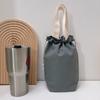 Bolso de Lona Bolso Pequeño Set de Taza Térmica Vaso Estofado Bolsa para Vaso de Agua Portátil Bolsa para Paraguas Almacenamiento con Cordón Bolsa Pequeña de Tela